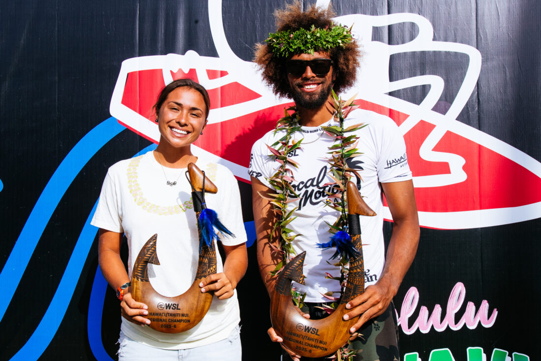 Kaniela Stewart and Sophia Culhane Win 2026 Local Motion Surf Into